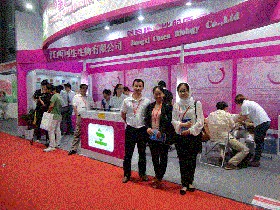2013展会拜访老客户江西可生生物有限公司
